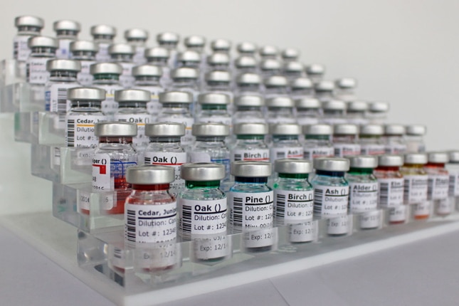 Packages of Allergy Medication